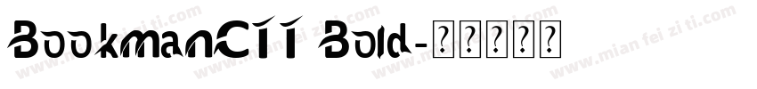 BookmanCTT Bold字体转换